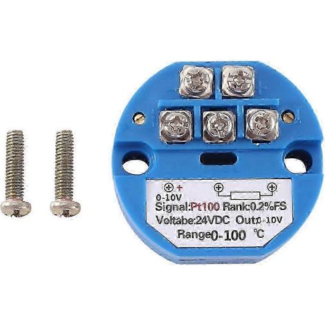Transmetteur de température de type PT100, sortie 0-10 V, entrée 0-100 °C (1/5)