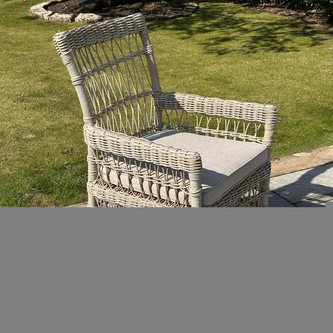 Provence Collection Outdoor Dining Chair - Metal - L94 x W62 x H69 cm - Beige