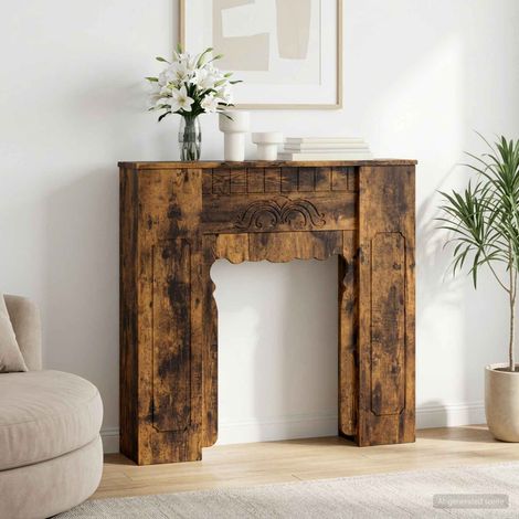 Cornice per camino Rovere Fumo 93 x 20 x 89 cm vidaXL (1/5)