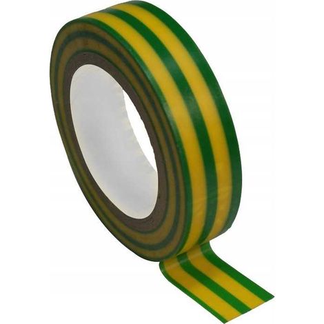 Ruban isolant 0,13 x 19 x 20 jaune-vert