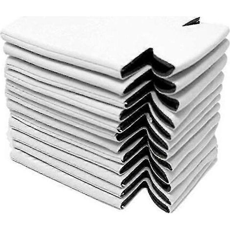 Lot de 10 manchons isolants en néoprène blanc pour canettes de bière, gobelets et bouteilles. (1/5)