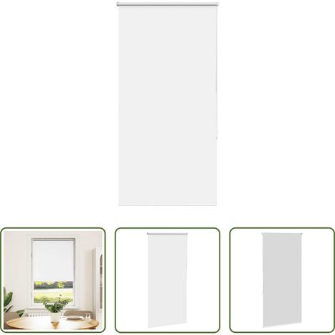 vidaXL Sichtschutz -  Verdunkelungsrollo Weiß 85x150cm Stoffbreite 80,7 cm Polyester (1/5)