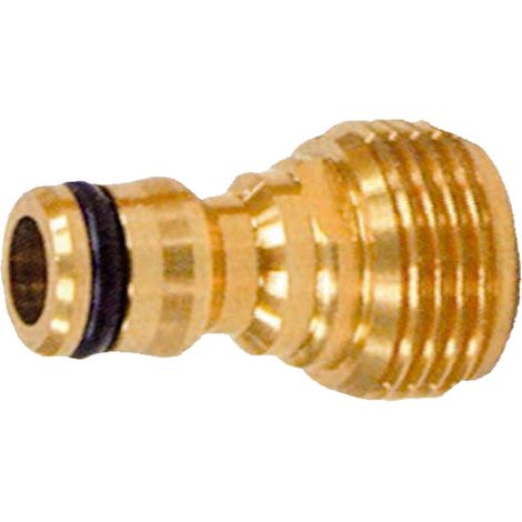 Adaptador de grifo macho 3/4 de latón y goma PLUVIA