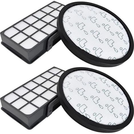 Kit filtres HEPA pour Rowenta X-Trem Power Cyclonic RO6984EA RO6941EA RO6963EA RO6921EA RO6971EA RO6993EA (Modèle RO69XX) Aspirateurs, Filtre de Rechange Accessoires ZR006001 (1/4)