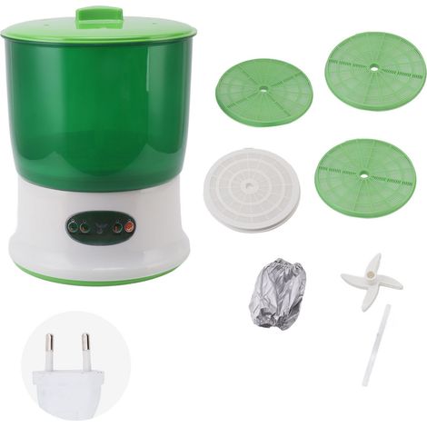 Germoir soja 3 couches – contrôle auto – kit germination – cuisine – prise UE 220V