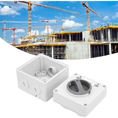 Prise de commutateur étanche extérieure, Isolation anti-poussière, boutons et indicateurs rotatifs OnOff 250V(2P32A) (1/5)