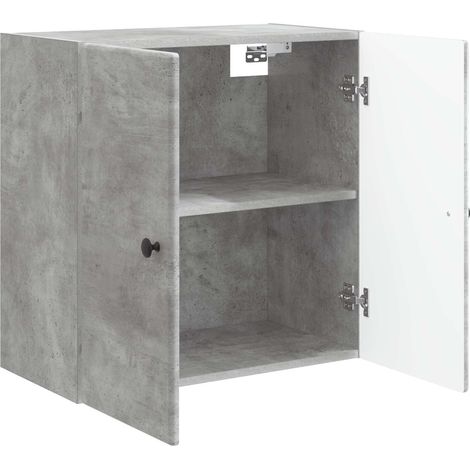 Armadietto a muro Mobiletto a muro Grigio Cemento 59 x 31 x 60 cm DAS507274 (1/5)