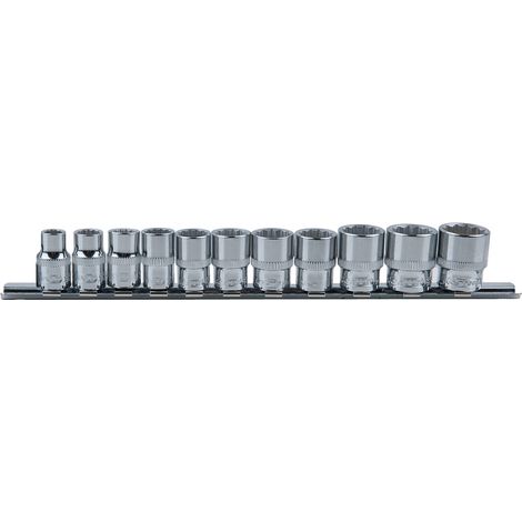 KS Tools 3/8 CHROMEplus 12-kant-Stecknuss-Satz, 11-tlg. 8-19 mm (1/2)