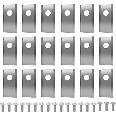 (18 pièces argentées) Lames de rechange pour tondeuse robot Worx Landroid (1/4)