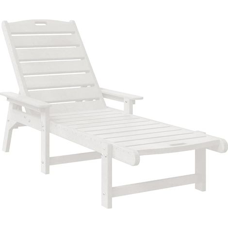Maison Exclusive - Sonnenliege 2 pcs Weiß 195,5 x 53 x 98,5 cm Po