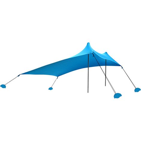 Tienda de campaña LIFCAUSAL con toldo y anclaje de arena para picnics, pesca y acampada costera. (1/5)