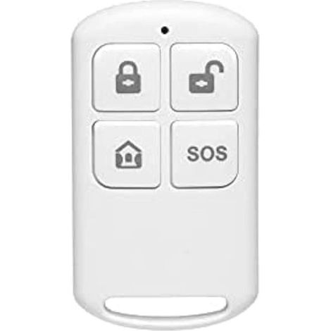 HOXILEELEO - télécommande sans Fil, Compatible avec Les Panneaux HUXGO, Touche SOS, armement et désarmement du système de sécurité, Blanc