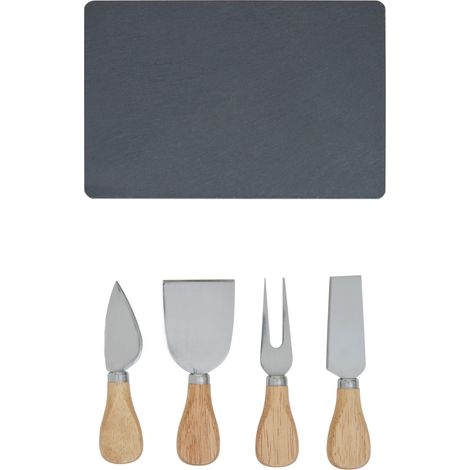 Premier Housewares 4pc Cheese Knife with Slate Tray