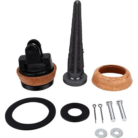 Kit de réparation pour pompe à eau manuelle – Piston 75 mm en fonte, joint en cuir ciré, robinet de purge et rondelles, pour pompes de puits et jardin (1/5)
