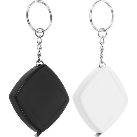 Porte-clés Mètre Ruban Compact en Abs et Acier, Lot de 2  Double Graduation, Format de Poche, Usage Bureau et Maison, Mesure Précise pour Petits Relevés (1/5)