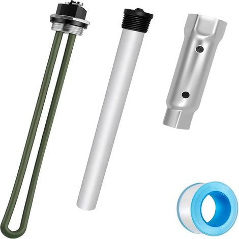 Kit d'entretien pour chauffe-eau de VR 520789, comprenant un élément chauffant de 1440 W et une tige d'anode en magnésium, convient à la série SW, multicolore. (1/5)