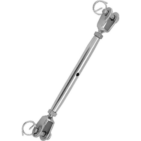 Tendeur à câble inox à corps fermé avec chapes pour bateau et yacht (M8) (1/5)