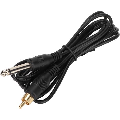 Câble RCA 2m pour Interface de Tatouage, Connecteur d'Alimentation de Machine à Tatouer, Cordon PVC Résistant, Clip de Transfert, Accessoire Fiable (1/5)