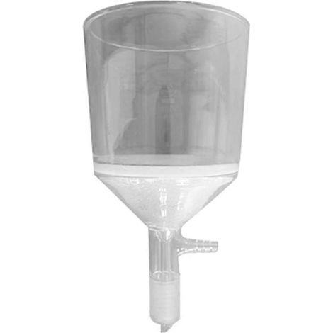 Entonnoir filtrant en verre borosilicaté à fritte fine (G3) (1/5)