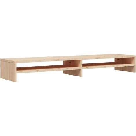 Maison Exclusive - Monitorständer 100x24x13 cm Massivholz Kiefer