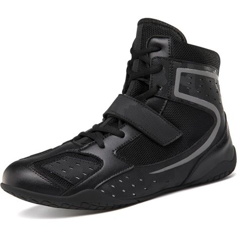 Chaussures de Lutte pour Homme Femme 36-46, Chaussures de Boxe avec Antidérapantes Semelles en Caoutchouc Légère et Respirantes pour Boxe, Kickboxing, Lutte (1/5)
