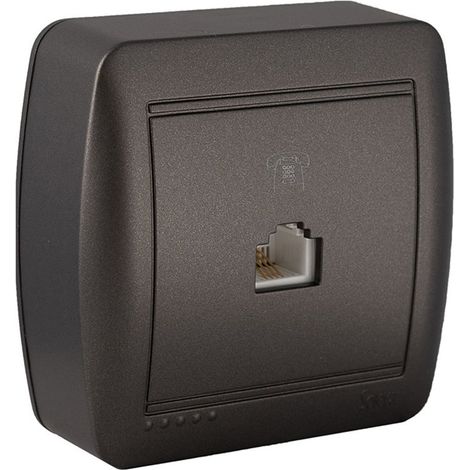 Presa telefonica RJ11 da superficie serie a muro