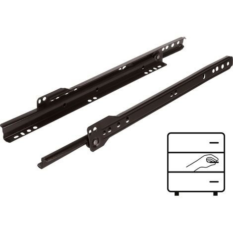 Guide à rouleaux 300 mm marron 20 kg Riex NR09 (1/5)