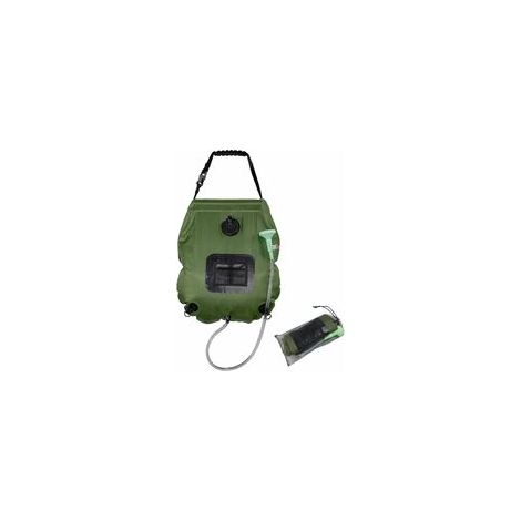 Sac douche solaire camping 20L, chauffage extérieur portable, eau chaude, tuyau amovible (1/5)