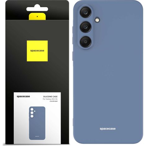 Custodia Spacecase in silicone per Galaxy A55 5G, blu (1/5)