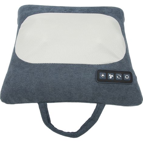 Coussin de massage pour la nuque et la taille, 3 modes : compresse chaude, vibration, massage électrique des épaules et du cou (bleu). (1/5)