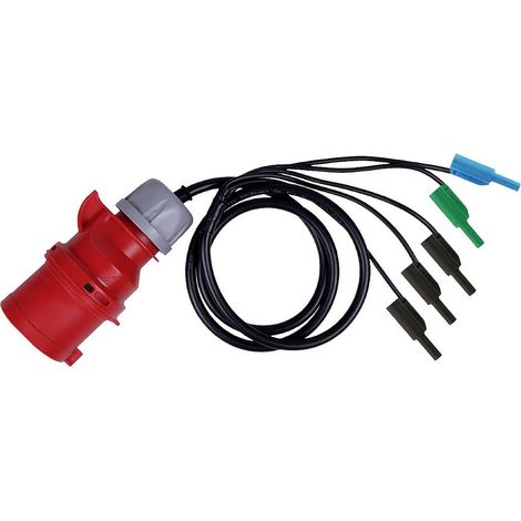 Metrel A 1642 Adattatore per misurazioni Connettore CEE 32 A 5 poli - Spina a banana 4 mm
