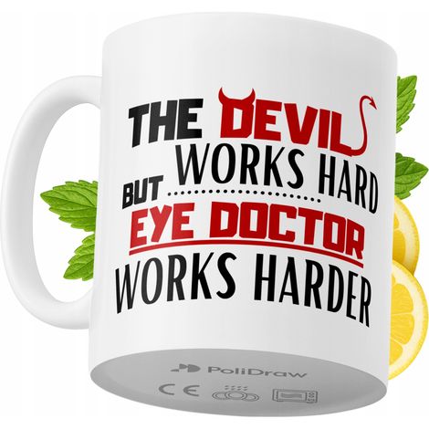 Taza para oftalmólogo. Divertida taza de café o té con diseño gráfico y texto humorístico. Taza ideal para cumpleaños, santos y días festivos. Taza premium para ocasiones especiales en casa, la oficin (1/5)
