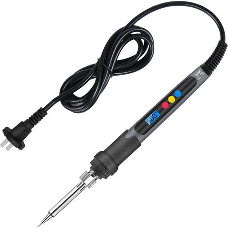 [JAMAIS UTILISÉ]Fer à souder électronique portable à température réglable avec affichage numérique et outils de soudage et de réparation de 60 W (1/2)