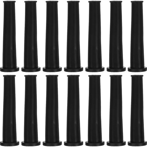 20 Pièces Organisateur de Câbles en Caoutchouc Noir pour Protection de Cordons, Gaine Multi-usages Réduisant L'encombrement pour TV et Ordinateur de Bureau (1/5)