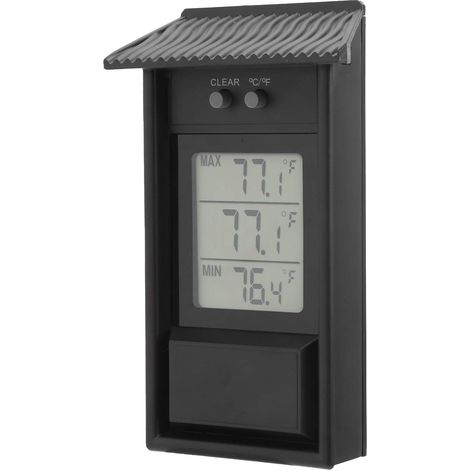 Thermomètre numérique d'extérieur étanche, thermomètre Max/Min pour jardin et serre, grand thermomètre et hygromètre, thermomètres d'extérieur résistants aux intempéries (1/5)