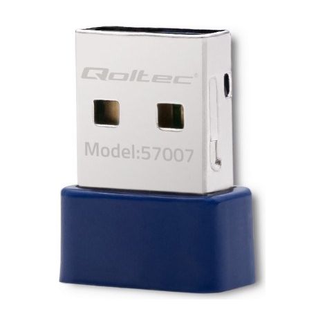 Adaptateur WiFi mini sans fil Qoltec, norme N Bluetooth 4.0 USB (1/5)