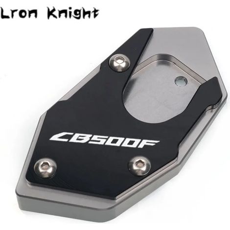 (CB500F Titanium) Compatible avec HONDA CB500X CB500F CB 500X CB 500F CB500 X / F Moto Béquille latérale CNC Extension de béquille Plaque de support Agrandit maxpower (1/4)