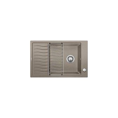 Blanco 1000015187436 ELON XL 6 S Lavello Sopratop Una Vasca con Gocciolatoio Reversibile Silgranit Tartufo (1/2)