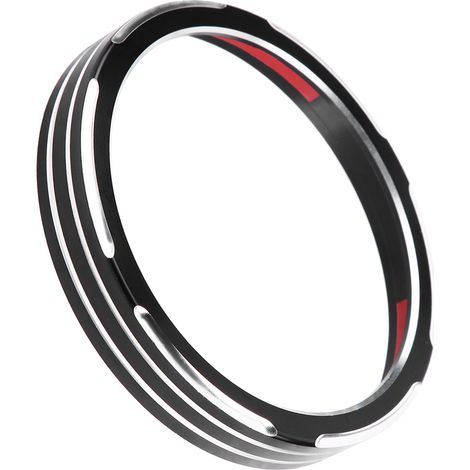 Bague de garniture de compteur de vitesse pour moto 883 1200 Dyna Street Bob Low Rider Type B, anneau de protection chromé, accessoire de rechange (1/5)
