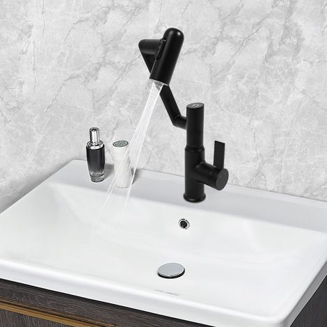 Wasserhahn, LED Temperaturanzeige, Drehbarer Multifunktionshahn, Spültischarmatur(3/8 Schnittstelle) (1/5)