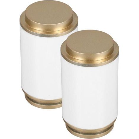 2 pièces Embouts de Tringle à Rideau Blancs pour Barre de Capuchons Décoratifs Faciles à Installer pour Rideaux Cuisine Salon Chambre Salle de Bain (1/5)