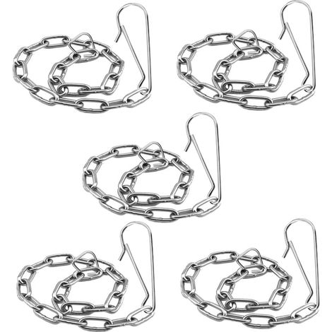 Lot de 5 Chaînettes de Clapet de Toilette en Acier Inoxydable (1/5)