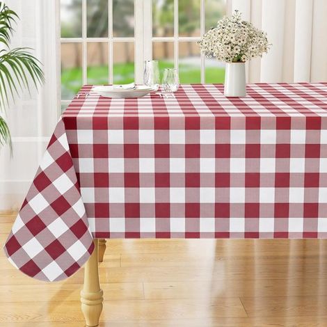 Mantel rectangular de 138 x 178 cm, de vinilo impermeable, lavable y a cuadros, ideal para picnics en interiores y exteriores - Estilo 10 (1/5)