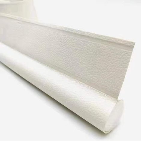 Burlete para puertas，2 piezas，Aislamiento acústico，Resistente al viento y a los insectos，Burlete para juntas de puertas，96 x 8 cm，Blanco (1/5)