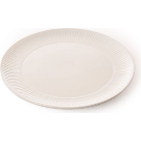 Amadeus - Assiette plate pétale blanc 27,5 cm (lot de 6)