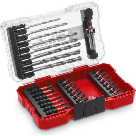 Einhell 108753 33 parti Assortimento punte e inserti Pietra, Calcestruzzo, Muratura 3 mm, 4 mm, 5 mm, 6 mm, 7 mm, 8 mm, (1/5)