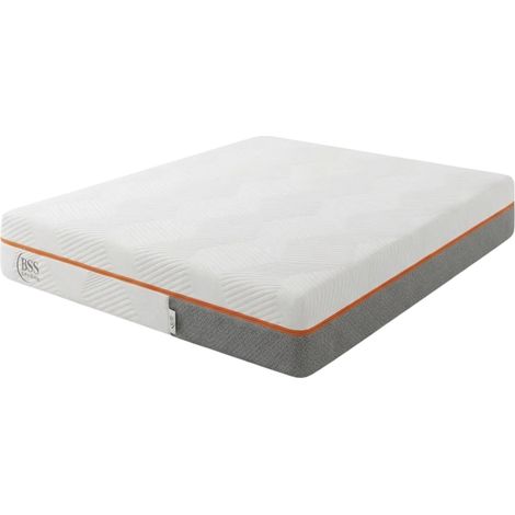 BSS Bedding – Matelas mémoire de forme 90x200 cm Elite – Épaisseur 22 cm – Mi-ferme H3 – Gel rafraîchissant – Housse déhoussable lavable – Oeko-Tex (1/5)