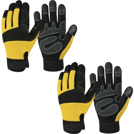 Lot de 2 Gants anti-coupure tronçonneuse,Gants forestiers (tronçonneuses et outillage de jardin) - Taille 11 (XL) (1/3)