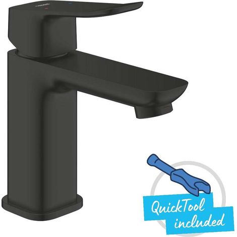 Grohe Dice - Waschtischarmatur mit Push-Open-Ablauf, schwarz matt 1018572430
