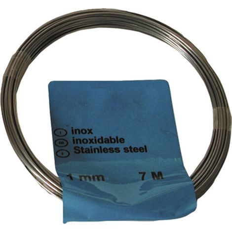 ROLLO ALAMBRE INOX.C/SOPORT 1MM X 7M
